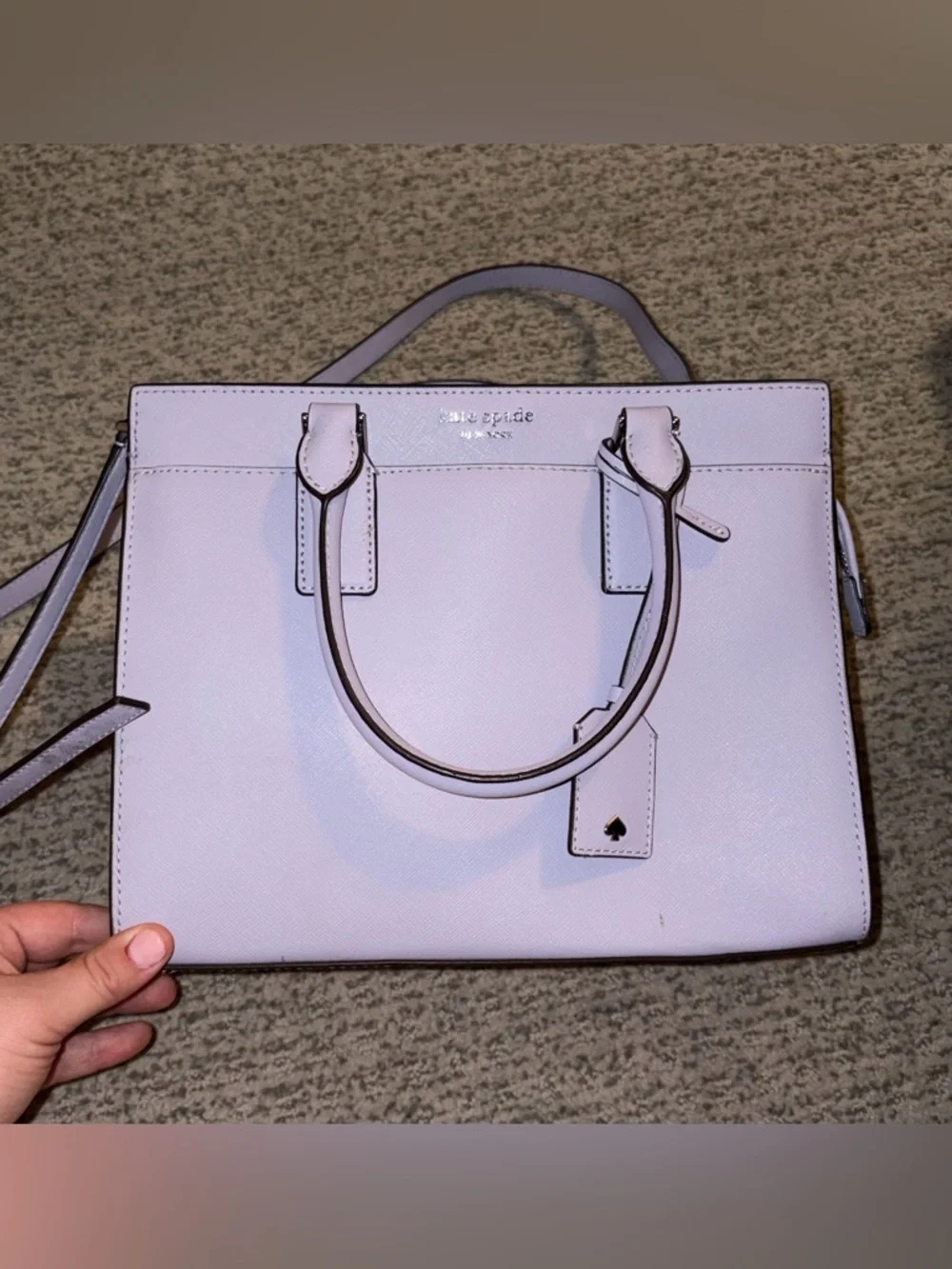 Kate Spade lilac/lavender medium leather handbag. - Picture 1 of 5